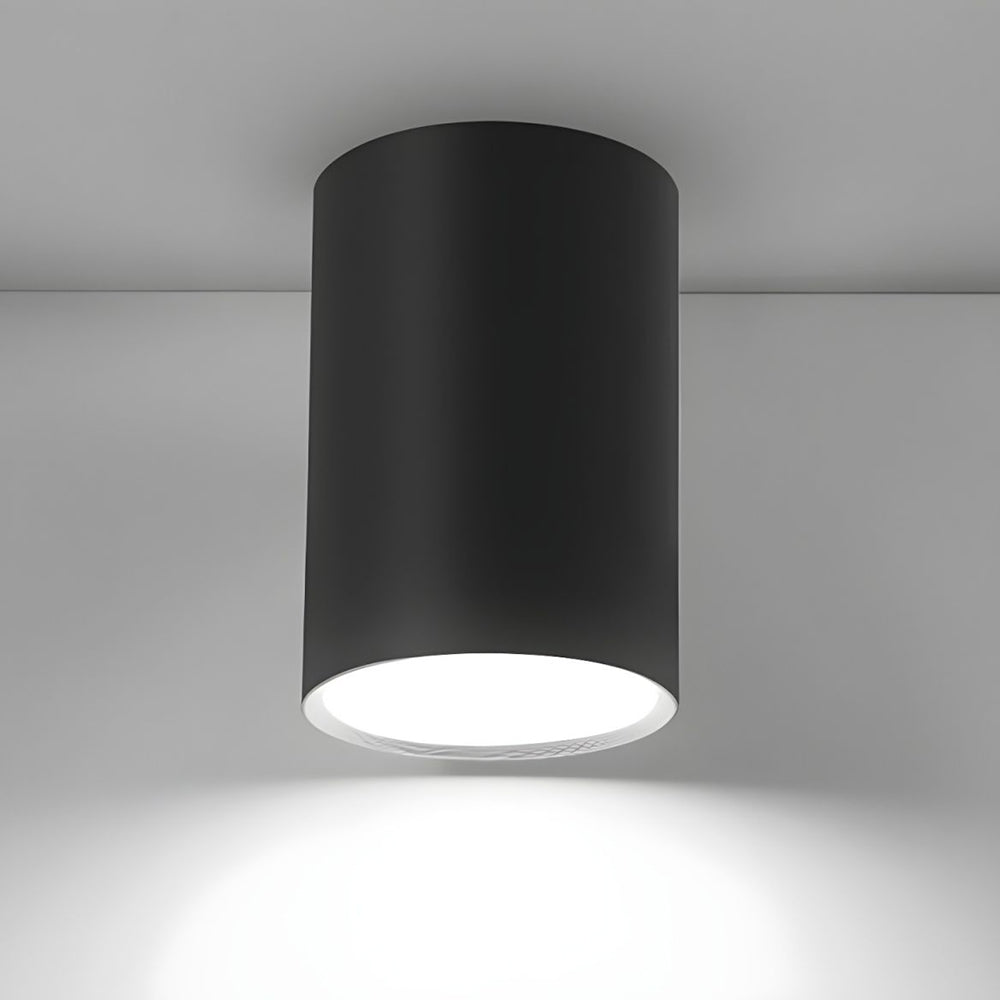Modern Aluminum LED Downlight - Cylindrical Flush Mount Ceiling Light
