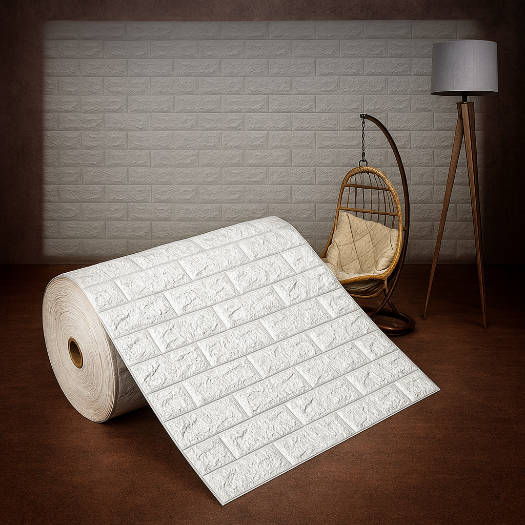 3D Brick Peel and Stick Wallpaper – Realistic Textured Wall Panels (DIY)