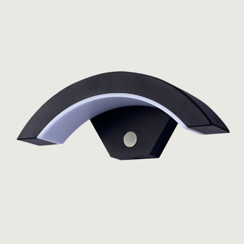 GuardaLux - Black Outdoor Motion Sensor Outdoor Wall Light IP65