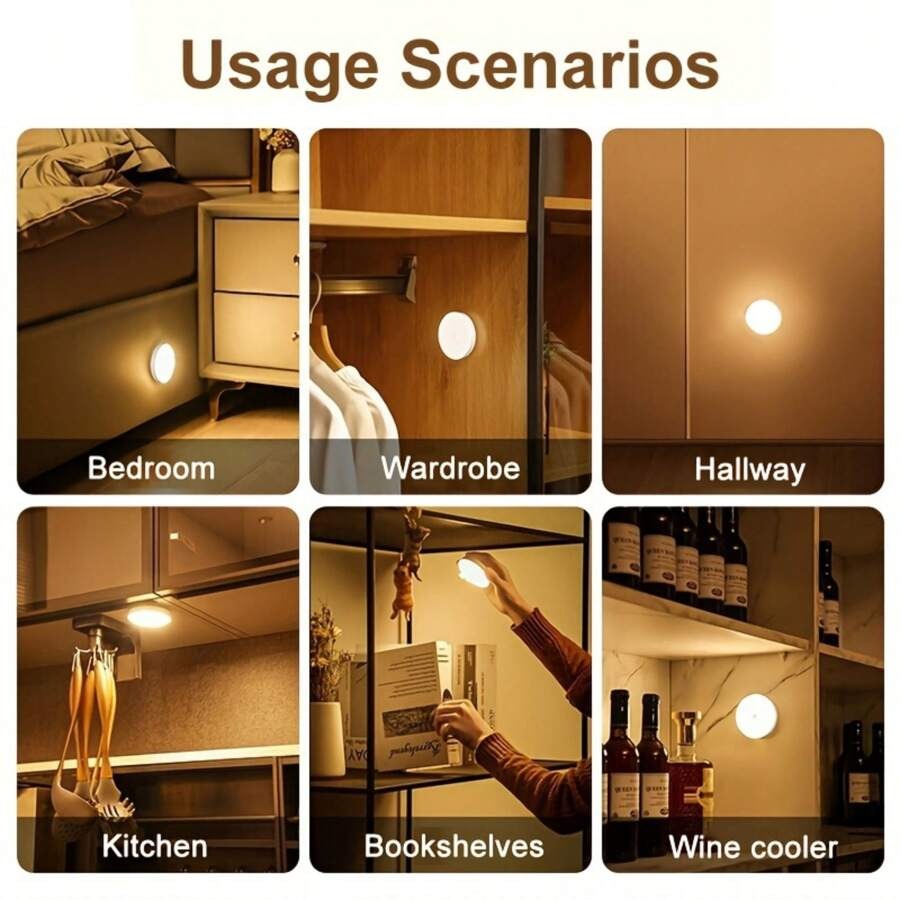 LED Motion Sensor Light Indoor Wireless Battery Operated
