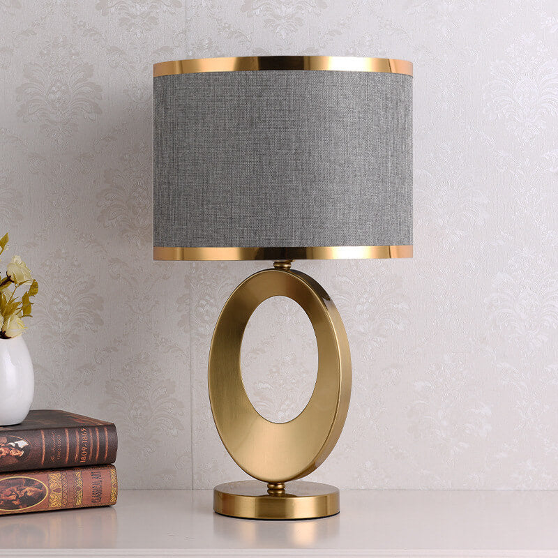 Modern Luxury Fabric Ring Base Table Lamp