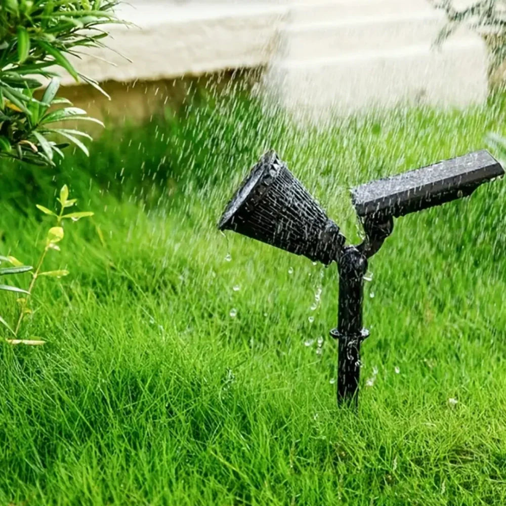 Solar Powered LED Garden Spotlight - Adjustable Outdoor Landscape Lights