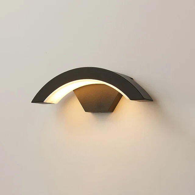GuardaLux - Black Outdoor Motion Sensor Outdoor Wall Light IP65