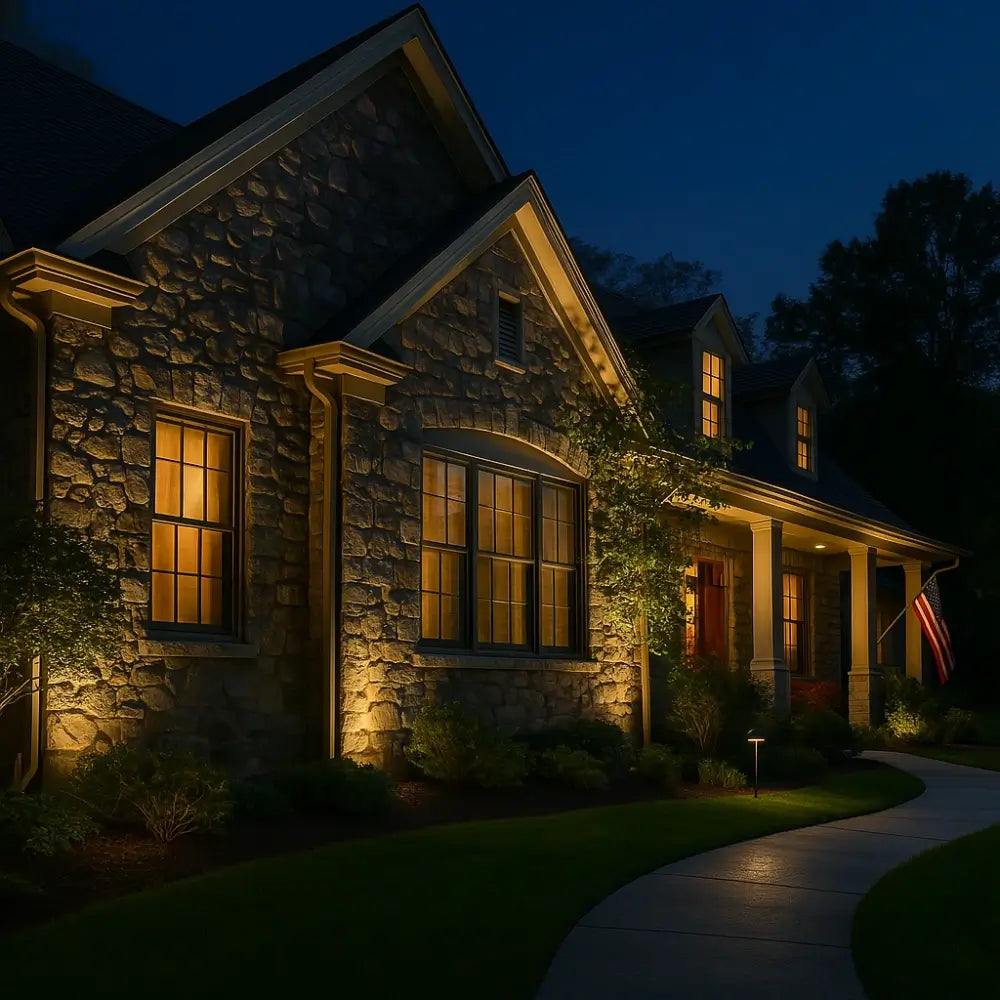 Solar Powered LED Garden Spotlight - Adjustable Outdoor Landscape Lights