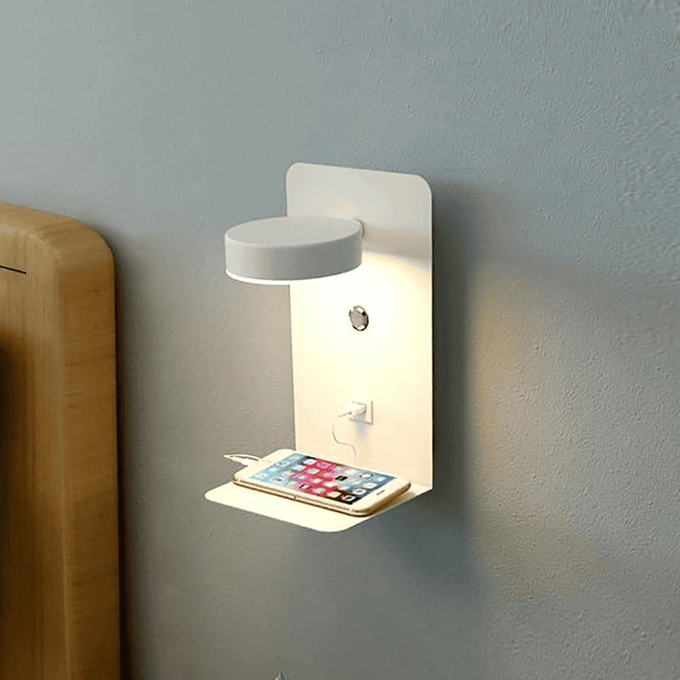 AuraLoom – Warm Glow Bedside Lamp for Stylish Comfort