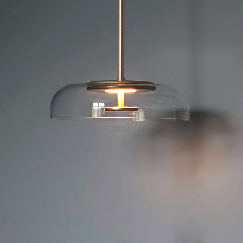 Modern Glass Pendant Light LED Single Dimmable
