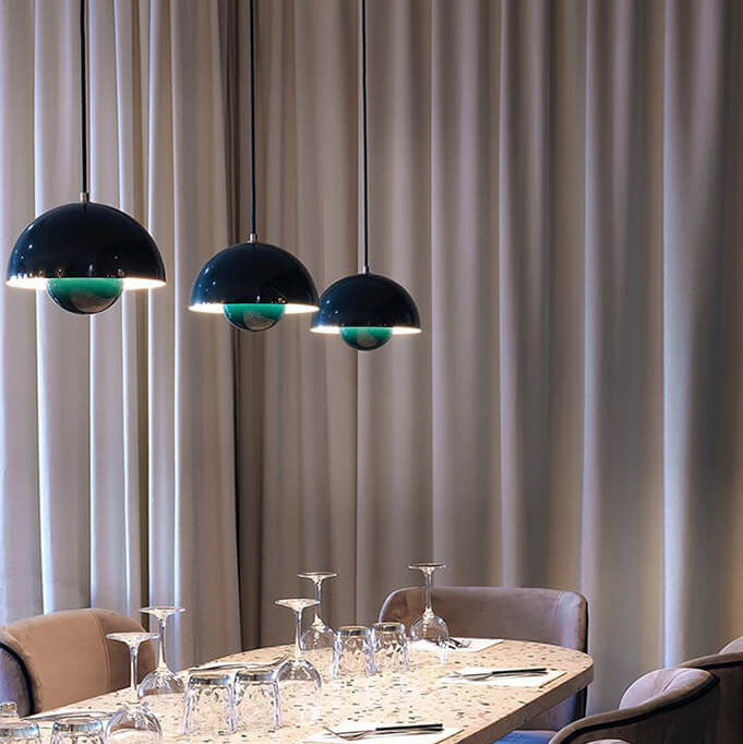 Nordic Macaron Dome Pendant Light - Modern Single Hanging Lamp for Kitchen Island