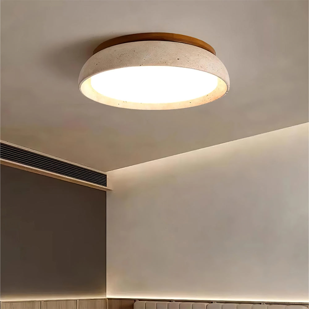 Minimalist Scandinavian LED Ceiling Light | Modern Flush Mount Lamp with Dimmable Light