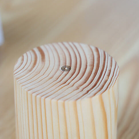 Wood LED Touch Night Light | Modern Wooden Table Lamp