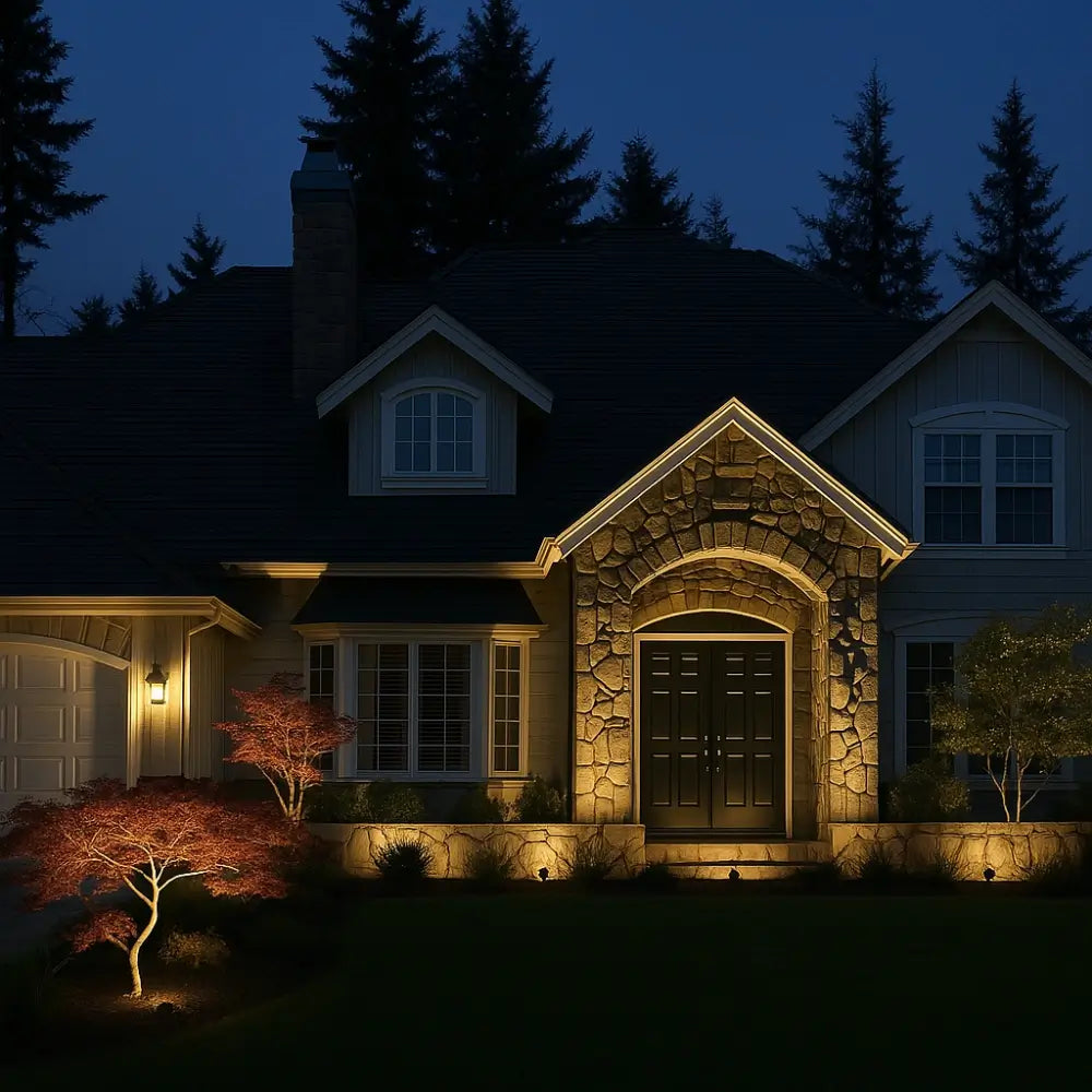 Solar Powered LED Garden Spotlight - Adjustable Outdoor Landscape Lights
