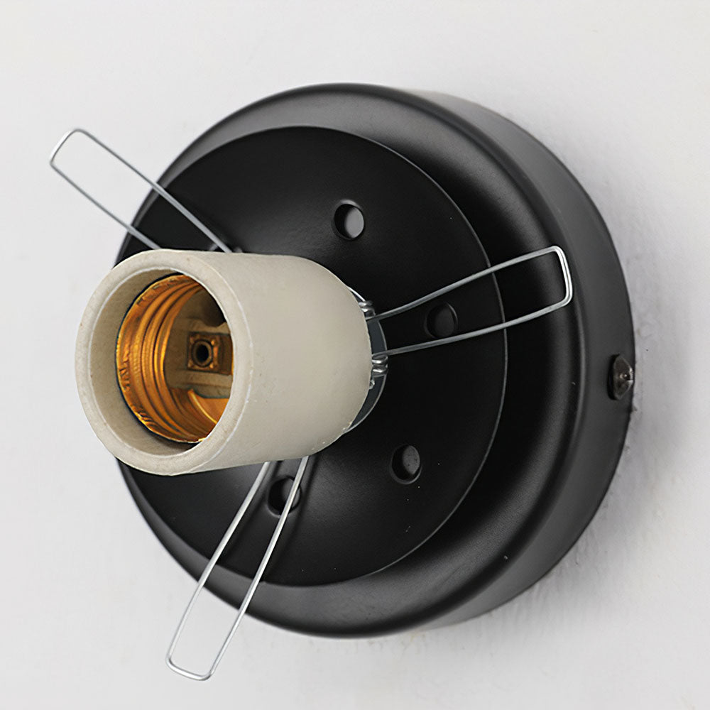 Modern Glass Globe Ceiling Light Flush Mount White