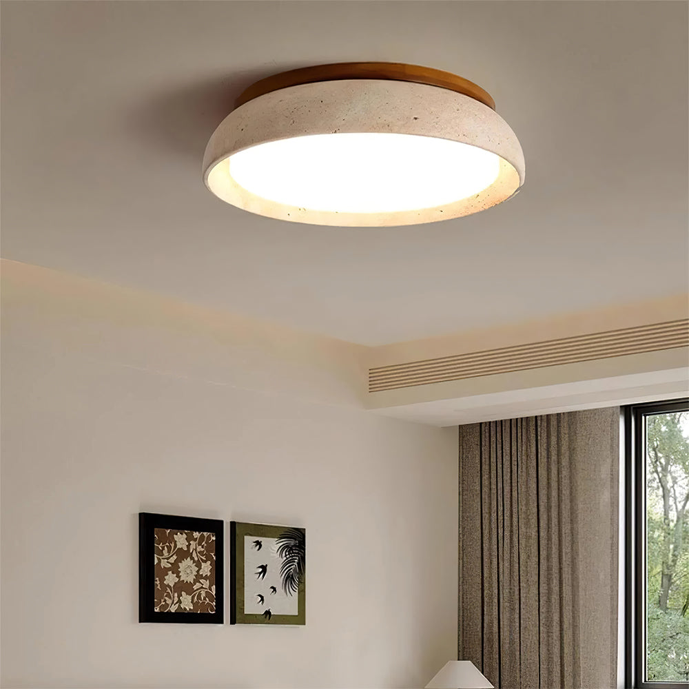 Minimalist Scandinavian LED Ceiling Light | Modern Flush Mount Lamp with Dimmable Light