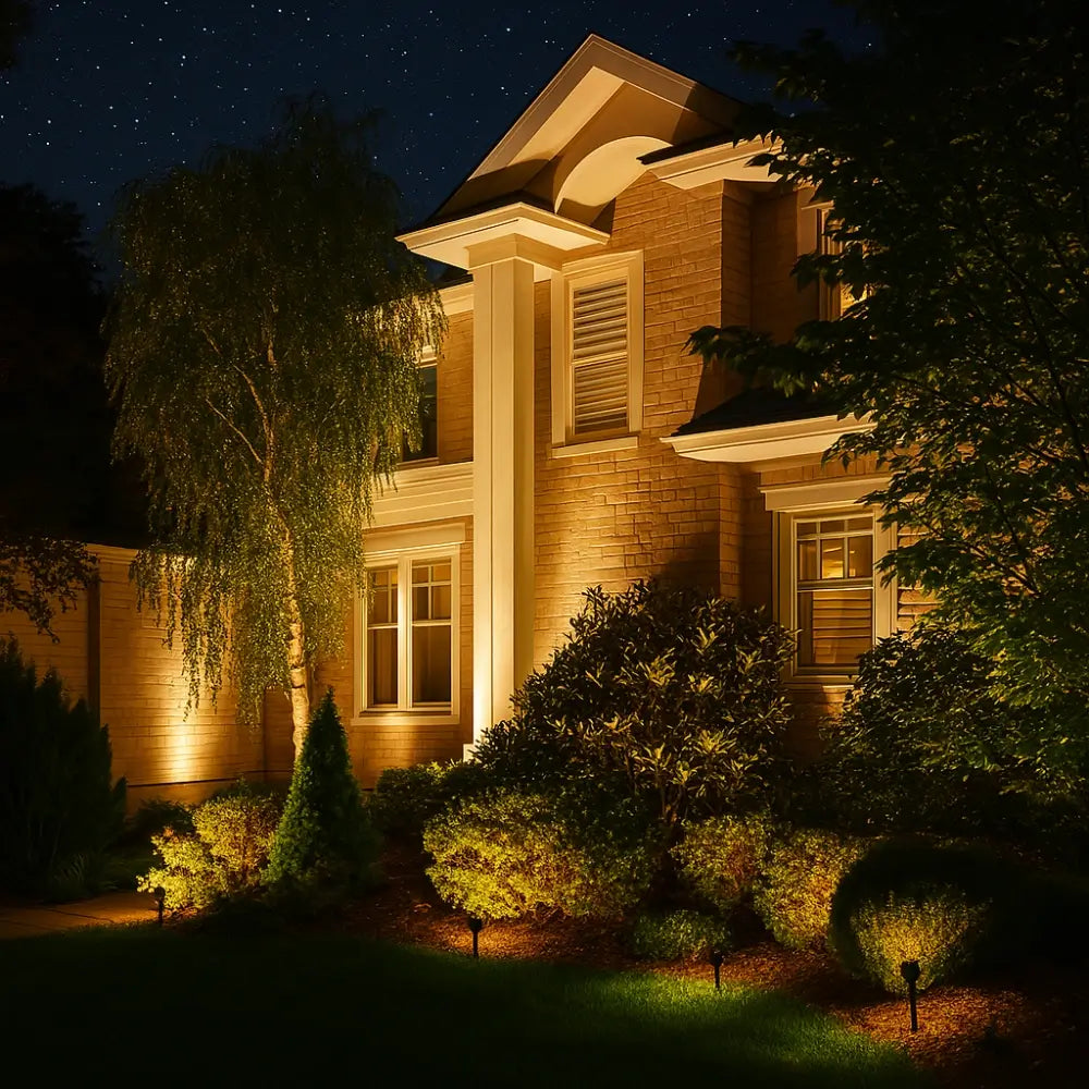 Solar Powered LED Garden Spotlight - Adjustable Outdoor Landscape Lights