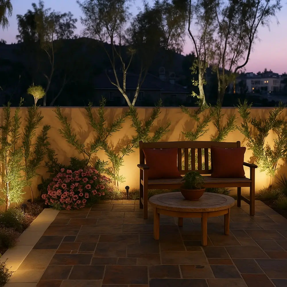 Solar Powered LED Garden Spotlight - Adjustable Outdoor Landscape Lights