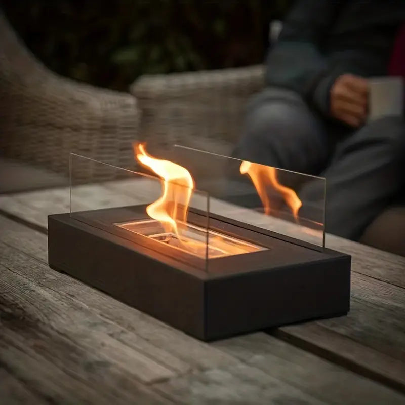 Luxury Outdoor Mood Fireplace | Elegant Bioethanol Fire Pit for Cozy Evenings