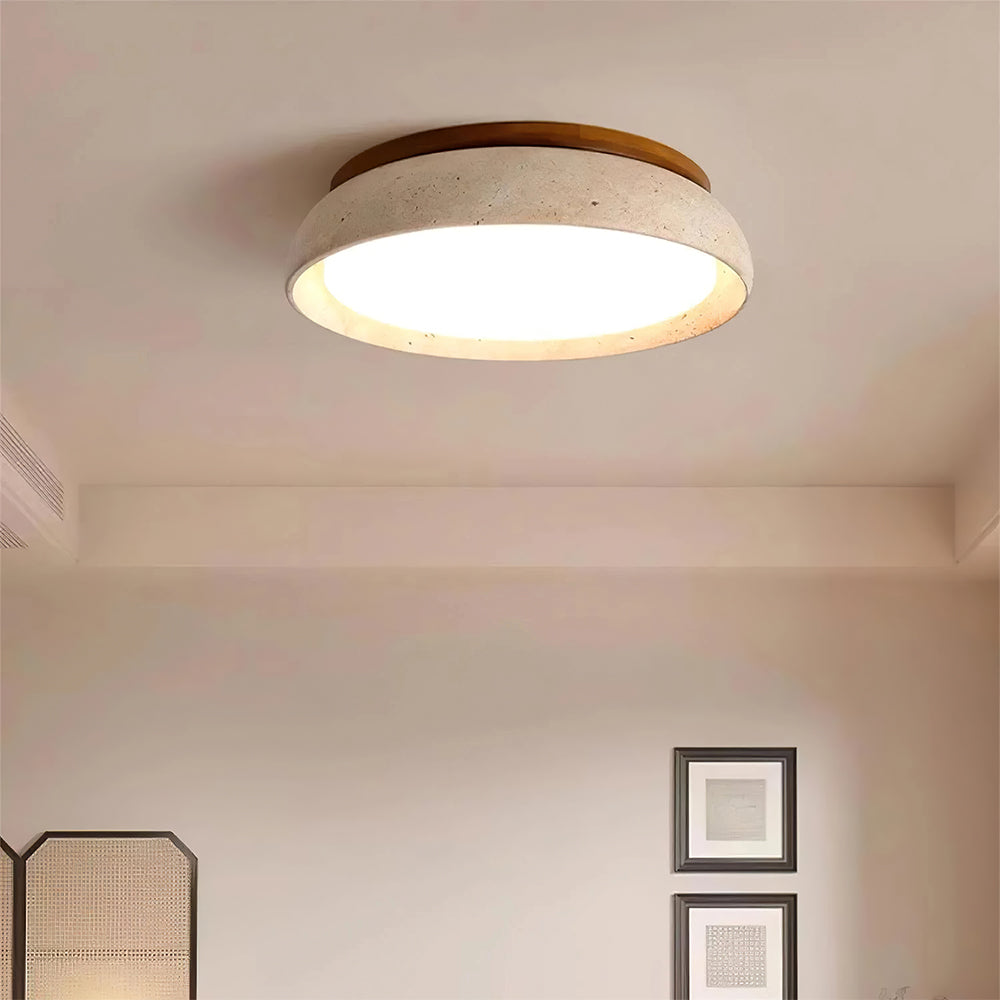 Minimalist Scandinavian LED Ceiling Light | Modern Flush Mount Lamp with Dimmable Light