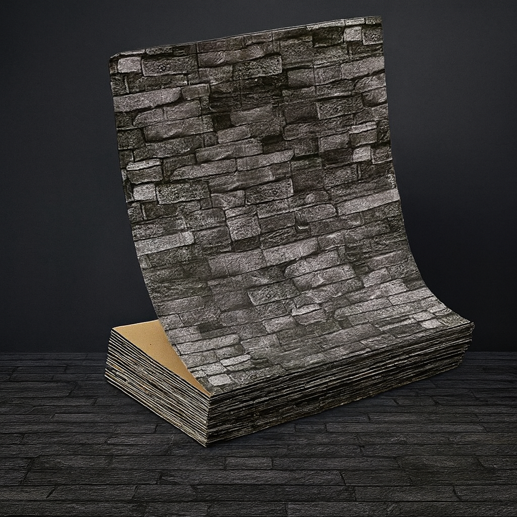 3D Brick Peel and Stick Wallpaper – Realistic Textured Wall Panels (DIY)