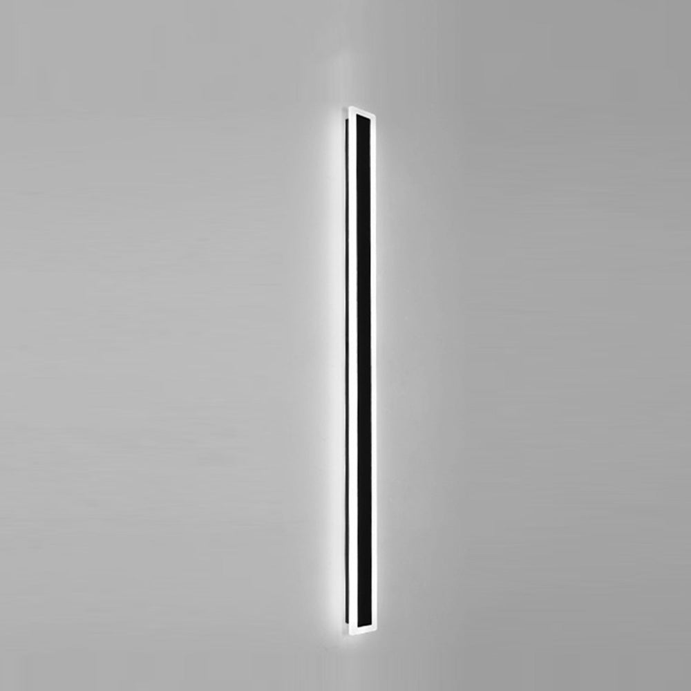 Modern Outdoor LED Wall Light – IP65 Waterproof, Minimalist Black Acrylic Sconce