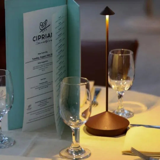 Wireless LED Table Lamp - Portable Desk & Dinner Light