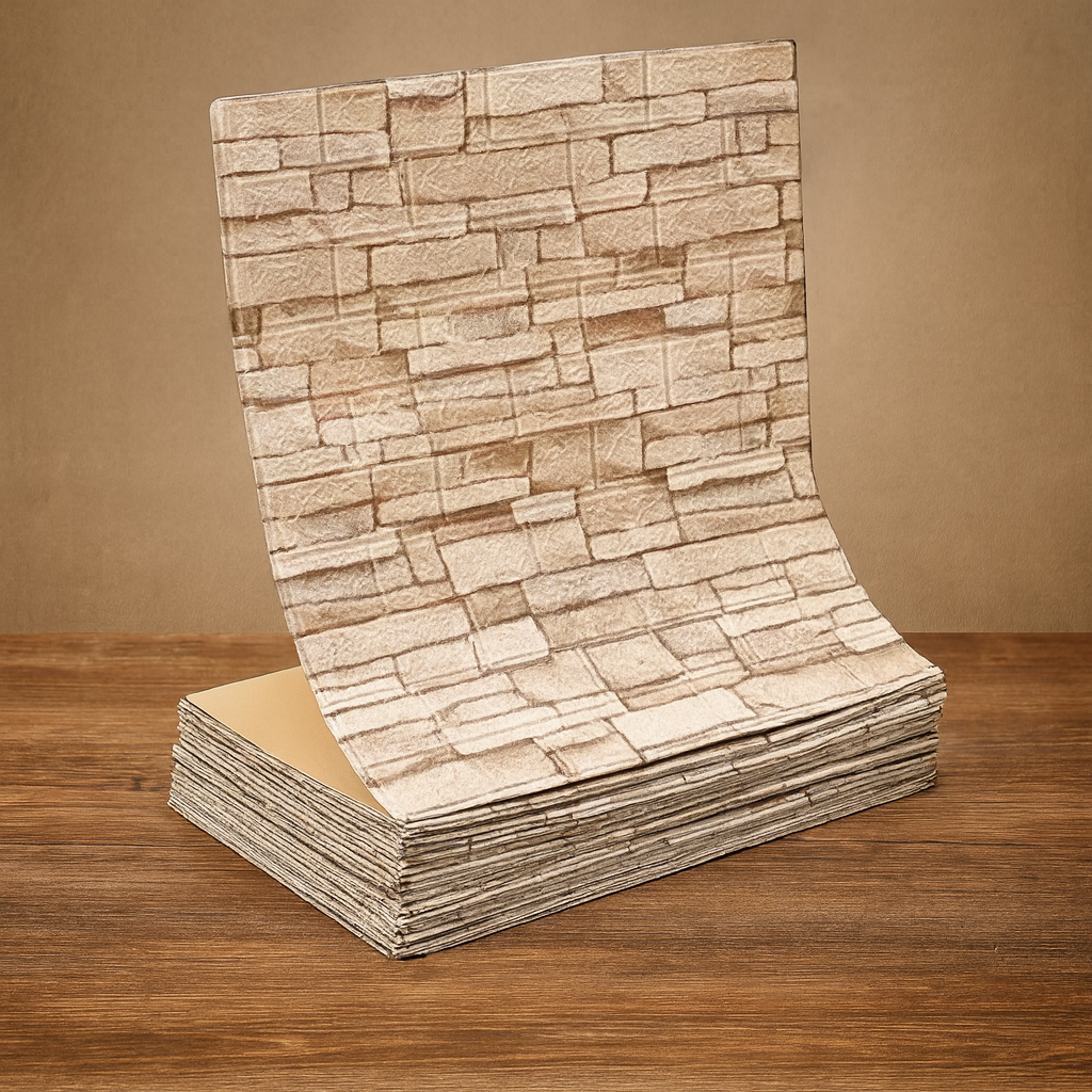 3D Brick Peel and Stick Wallpaper – Realistic Textured Wall Panels (DIY)