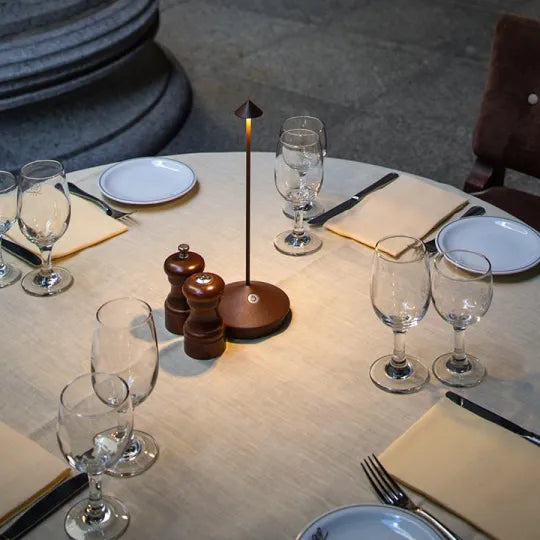 Wireless LED Table Lamp - Portable Desk & Dinner Light