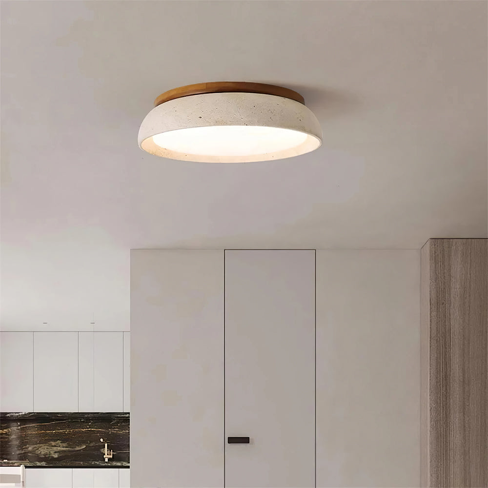 Minimalist Scandinavian LED Ceiling Light | Modern Flush Mount Lamp with Dimmable Light