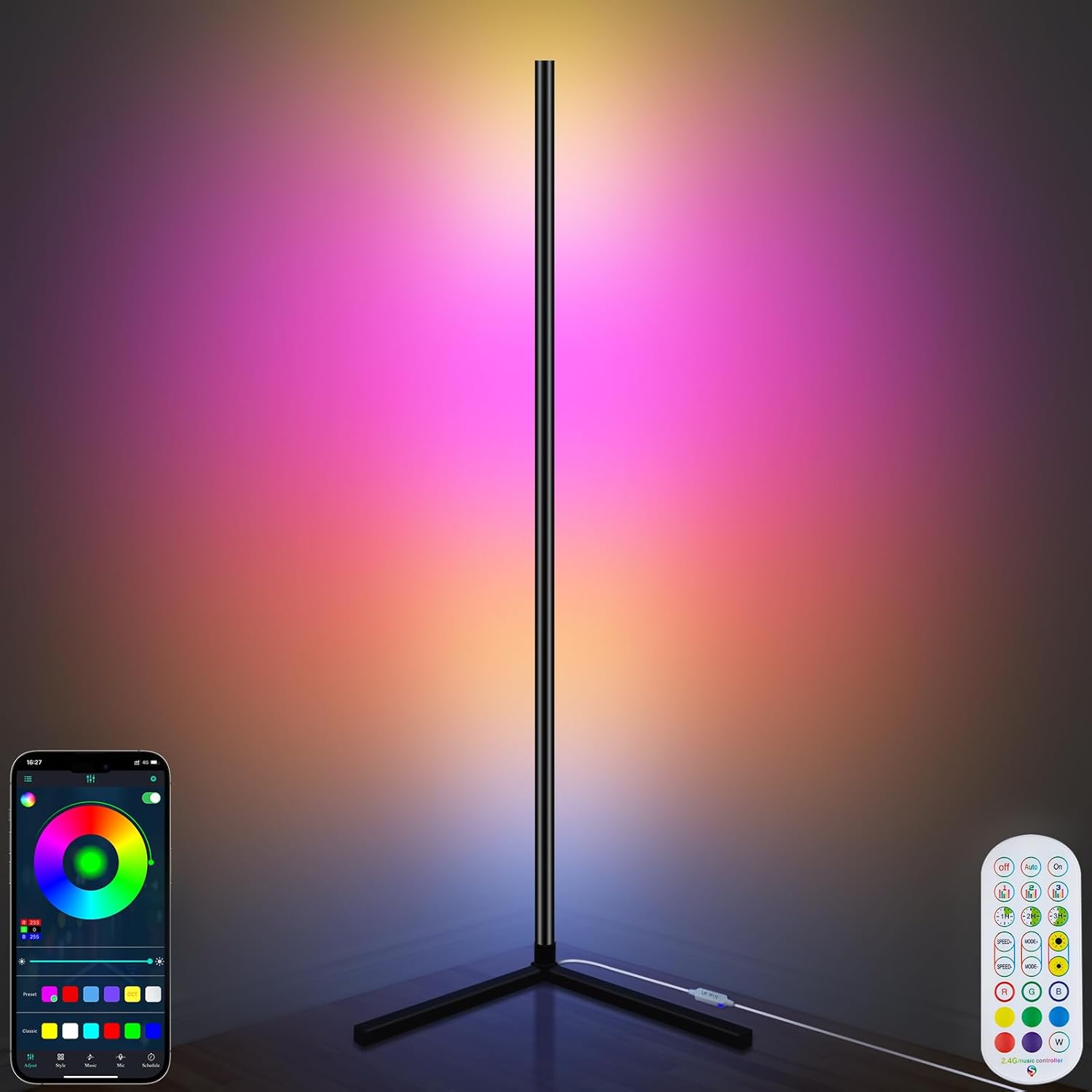 Smart Galaxy Accent Lamp – Modern LED Corner Floor Lamp