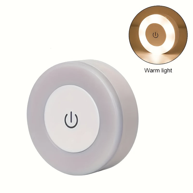 LED Motion Sensor Night Light – Rechargeable Wireless Wall Lamp with Touch Control