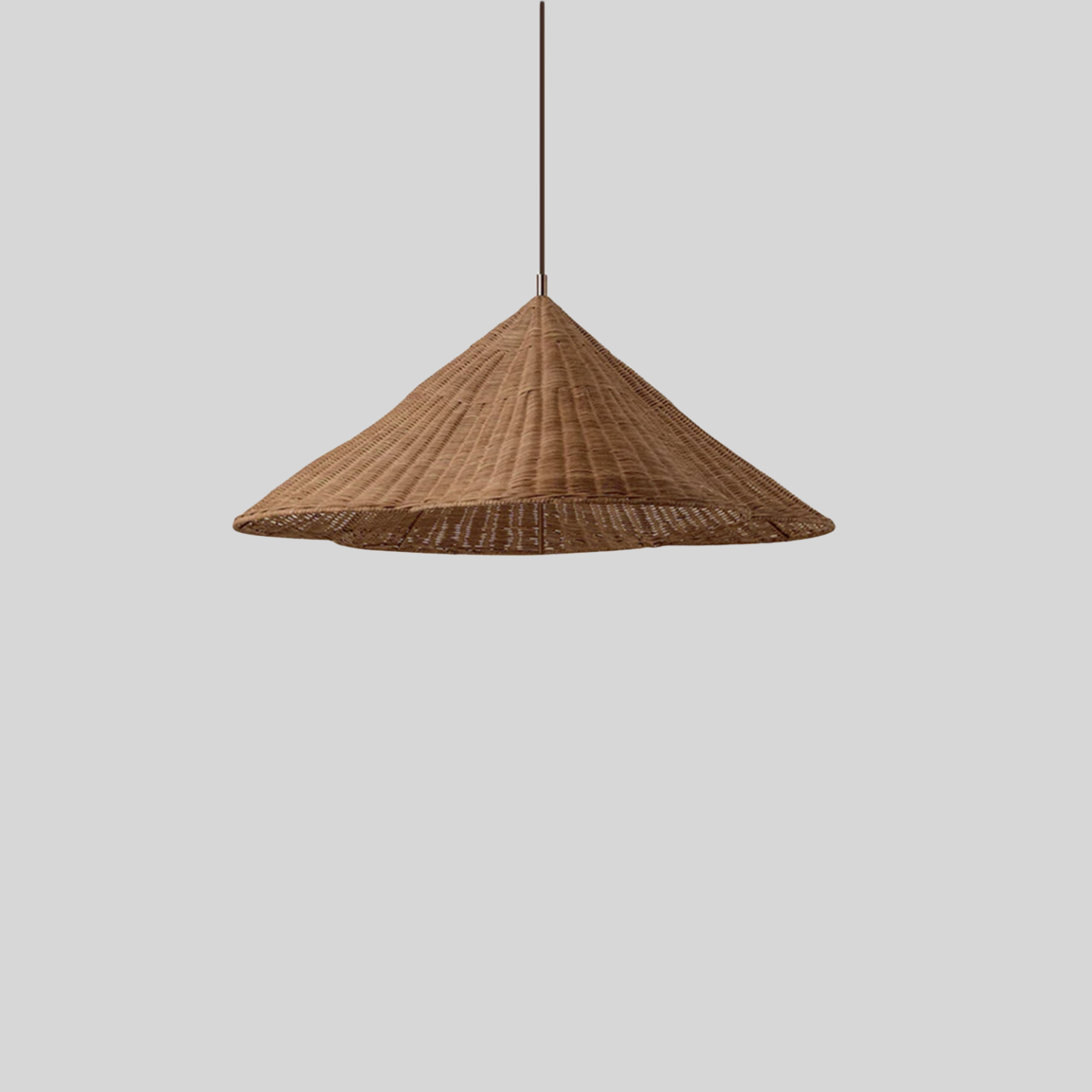 Rattan Woven Pendant Light Rustic Bohemian Farmhouse