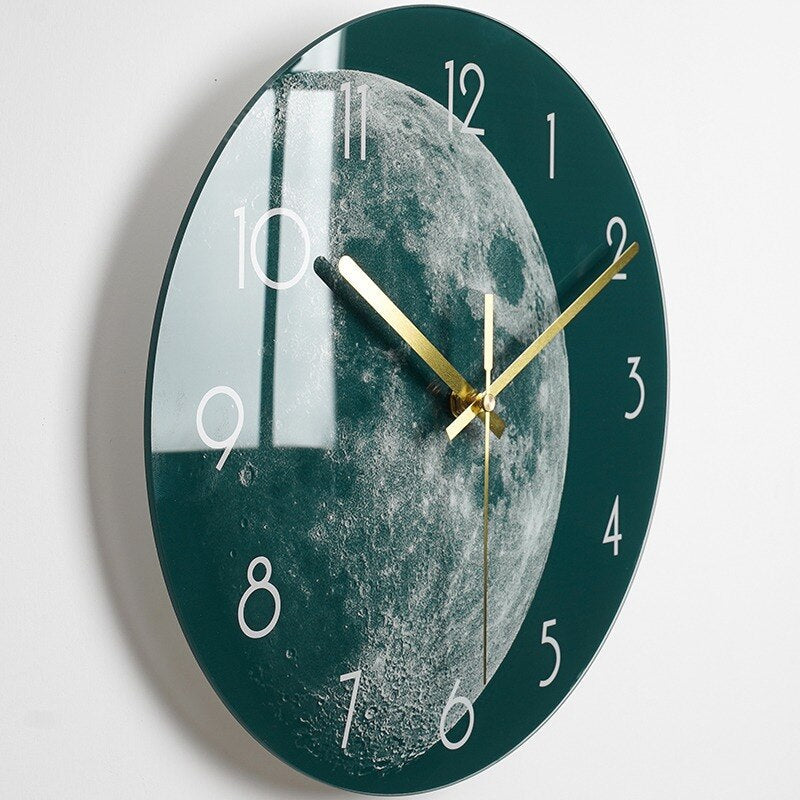Armell Elegant Glass Wall Clock – Modern Decorative Wall Clock with Clear Glass Finish