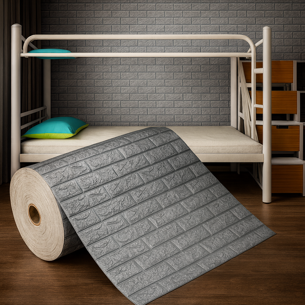 3D Brick Peel and Stick Wallpaper – Realistic Textured Wall Panels (DIY)