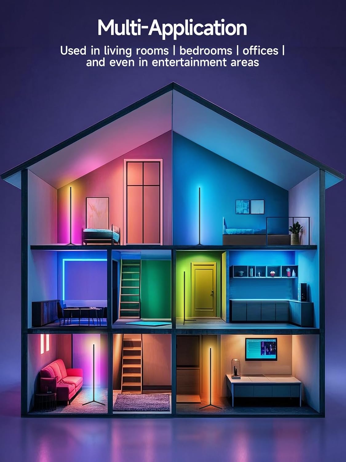 Smart Galaxy Accent Lamp – Modern LED Corner Floor Lamp