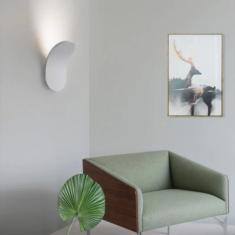 Nordic Iron Wall Sconce Modern Minimalist Black