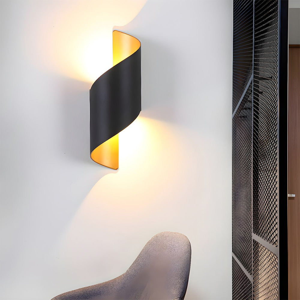 Sleek Minimalist LED Wall Sconce - Up/Down Lighting Aluminum Fixture