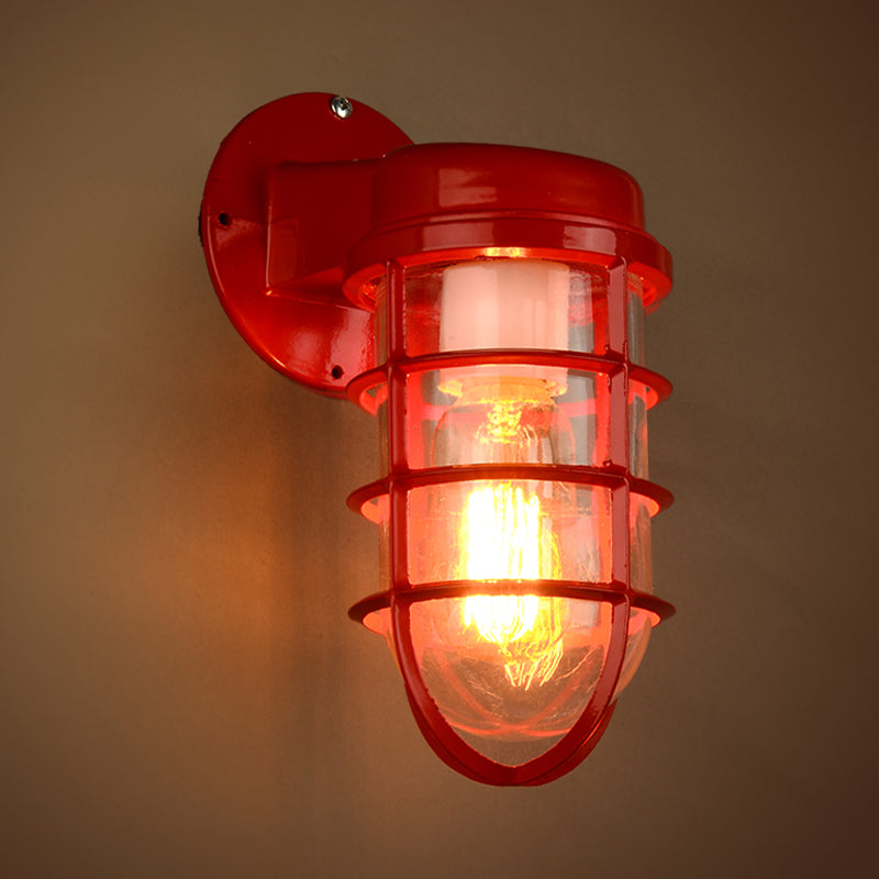 Coastal Outdoor Wall Light | Marine Metal Cage Wall Lamp