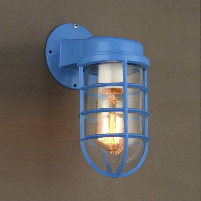 Coastal Outdoor Wall Light | Marine Metal Cage Wall Lamp