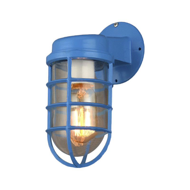 Coastal Outdoor Wall Light | Marine Metal Cage Wall Lamp