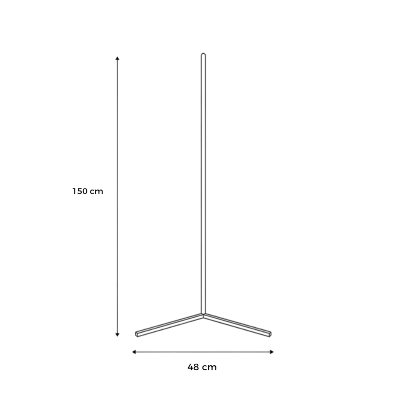 KYOTO | Minimalist Smart LED Corner Floor Lamp – Ambient Mood Lighting