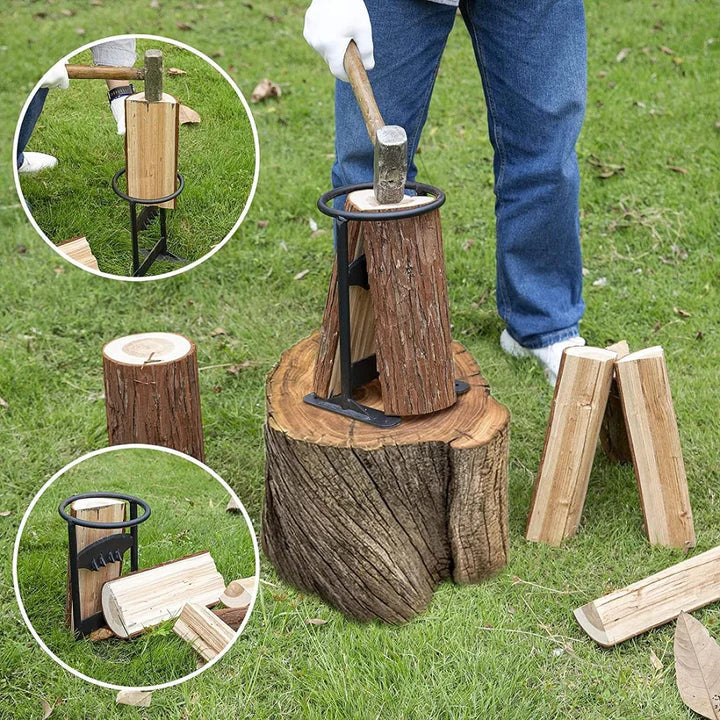 Log Splitter for Efficient Firewood Cutting | Heavy-Duty Wood Splitting Tool