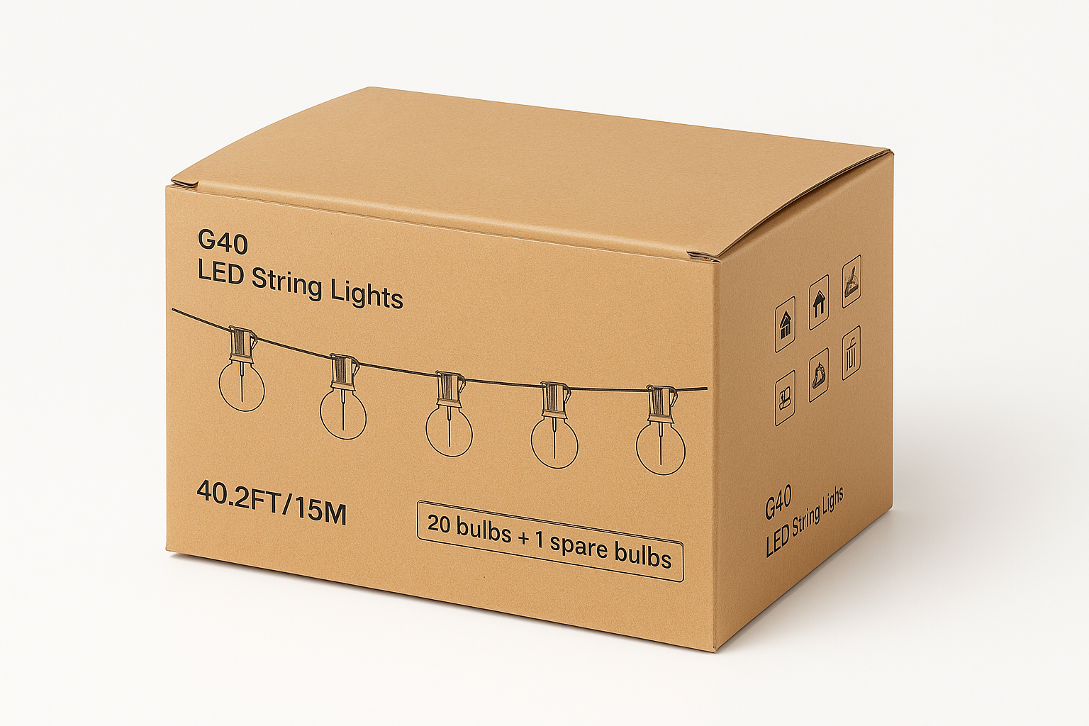 Luna | Solar String Lights – Outdoor Waterproof LED Garden Lights