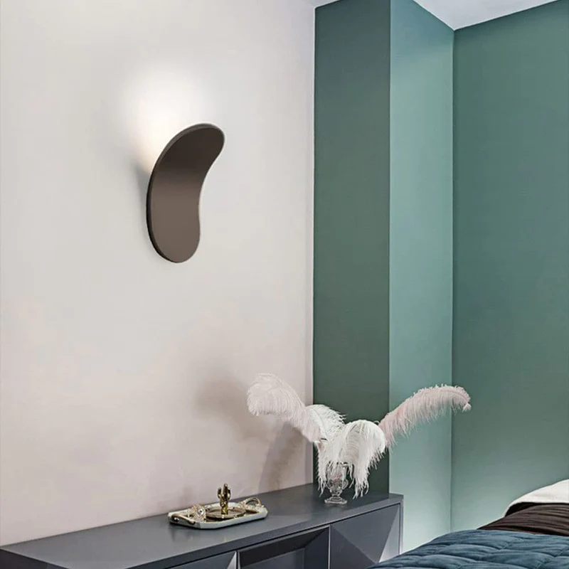 Nordic Iron Wall Sconce Modern Minimalist Black