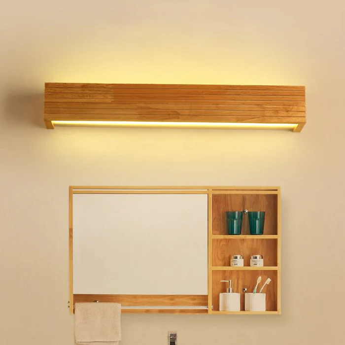 Modern Wood LED Wall Sconce Dimmable Indoor