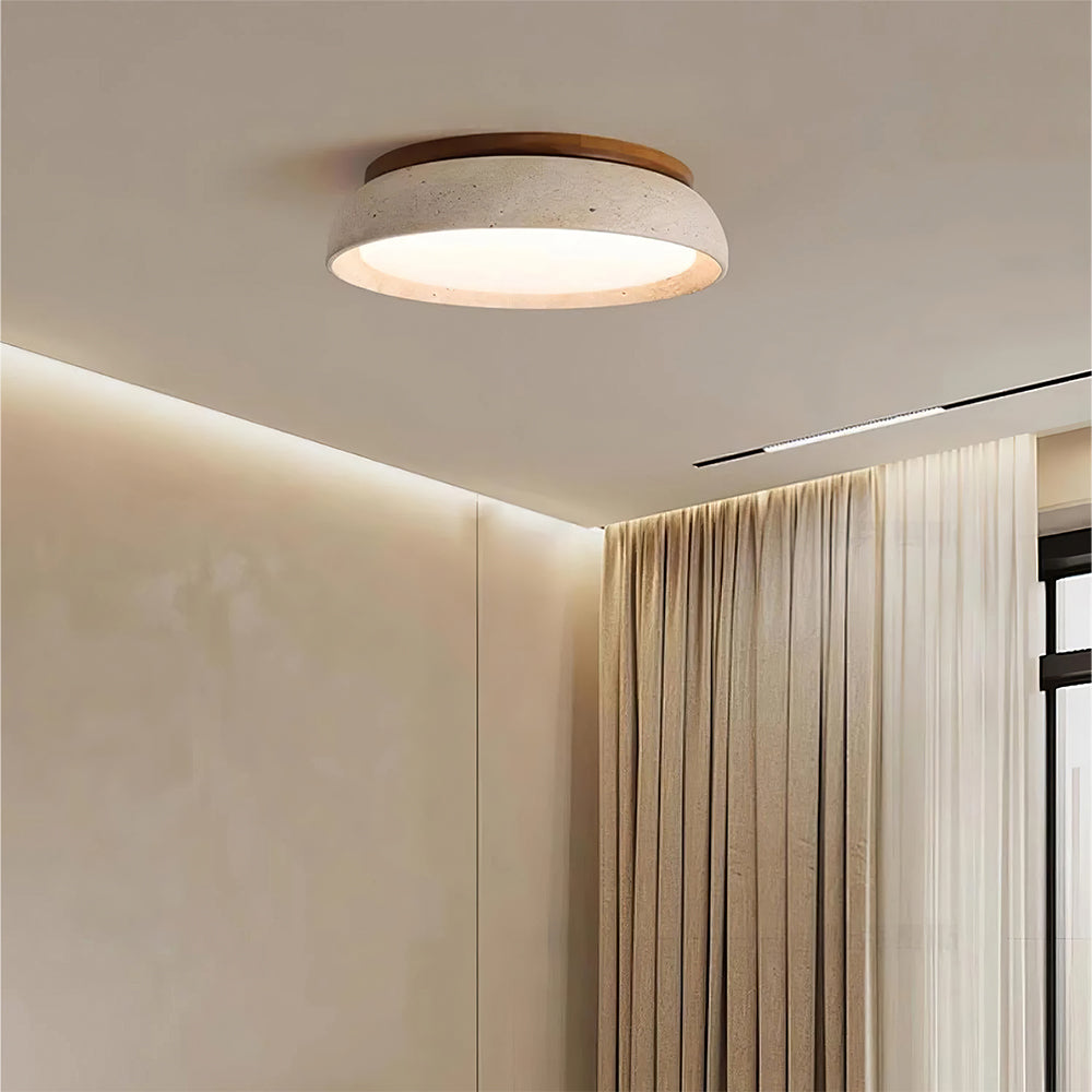 Minimalist Scandinavian LED Ceiling Light | Modern Flush Mount Lamp with Dimmable Light