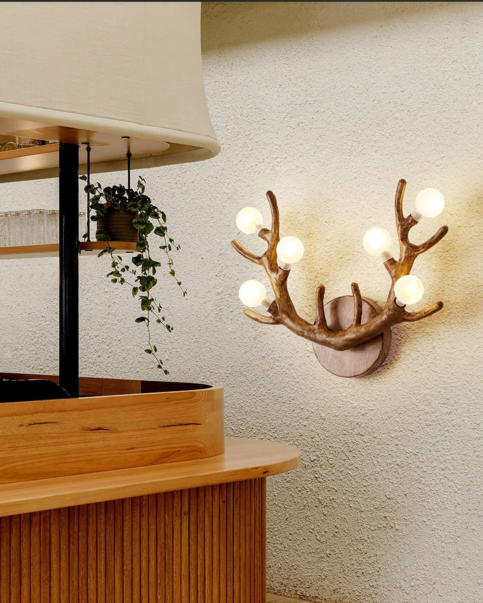 Antlera – Nature Wall Light in Wood