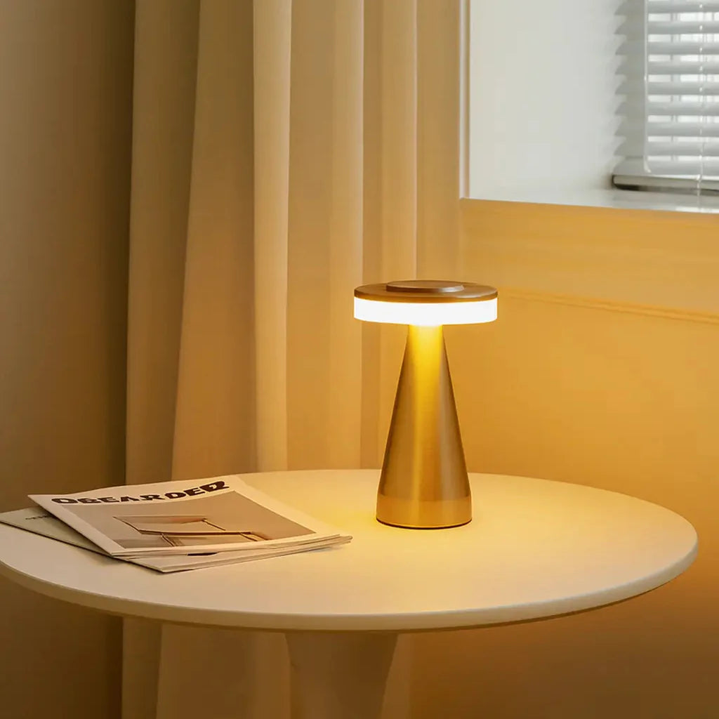 Elegant Mushroom Touch Lamp – Modern LED Bedside Table Lamp with Dimmable Light