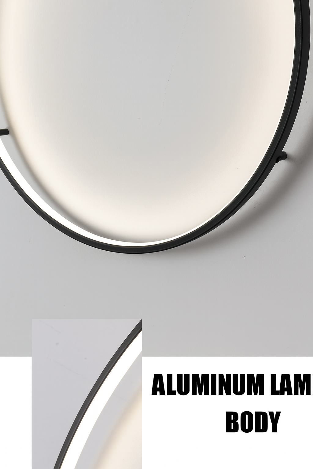 AUREA | Large LED Ring Wall Sconce - Modern Halo Ambient Light