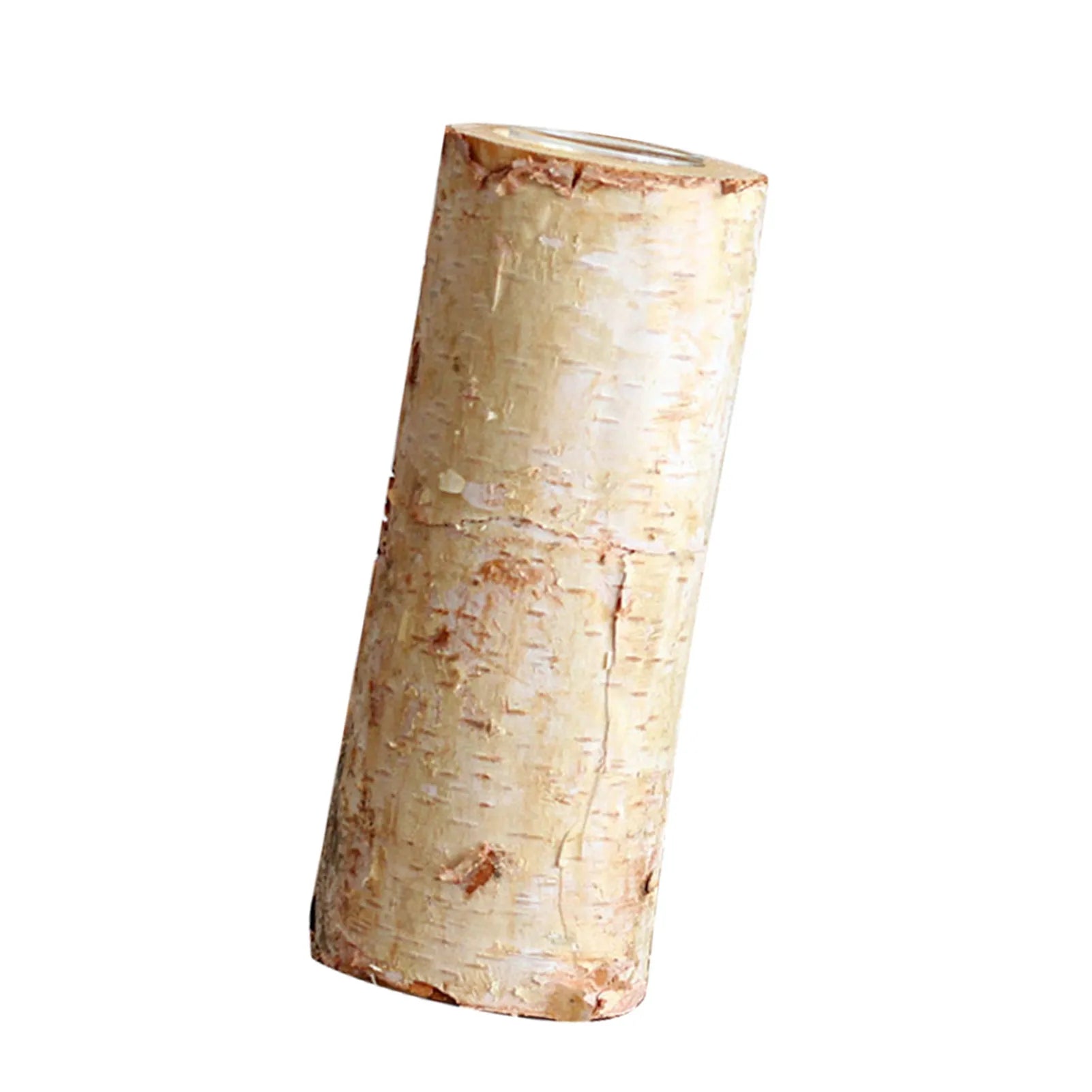 Rustic Birch Wood Candle Holder | Natural Wooden Tealight Holder