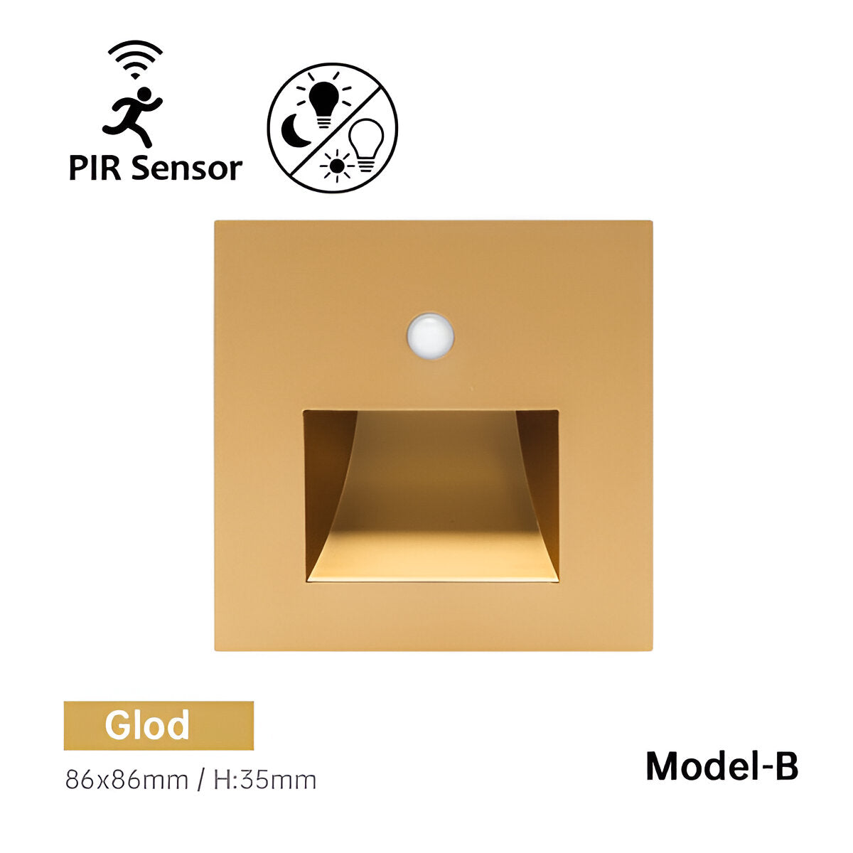 Taavita Wall Light - Recessed Motion Sensor Stair Wall Lighting for Safety and Elegance