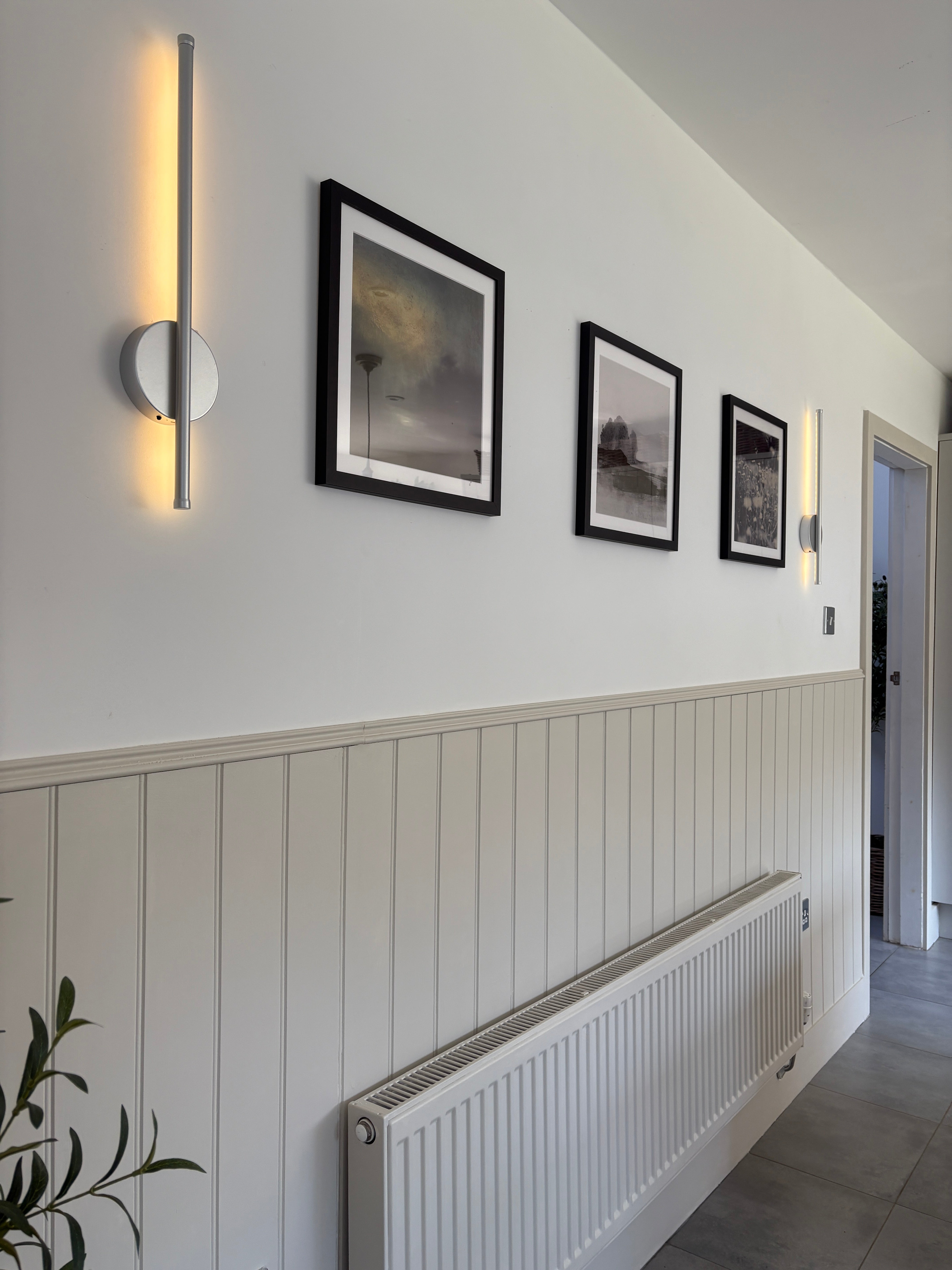 Celestial Minimalist LED Wall Light | Black Linear Sconce | Modern Corridor Lamp