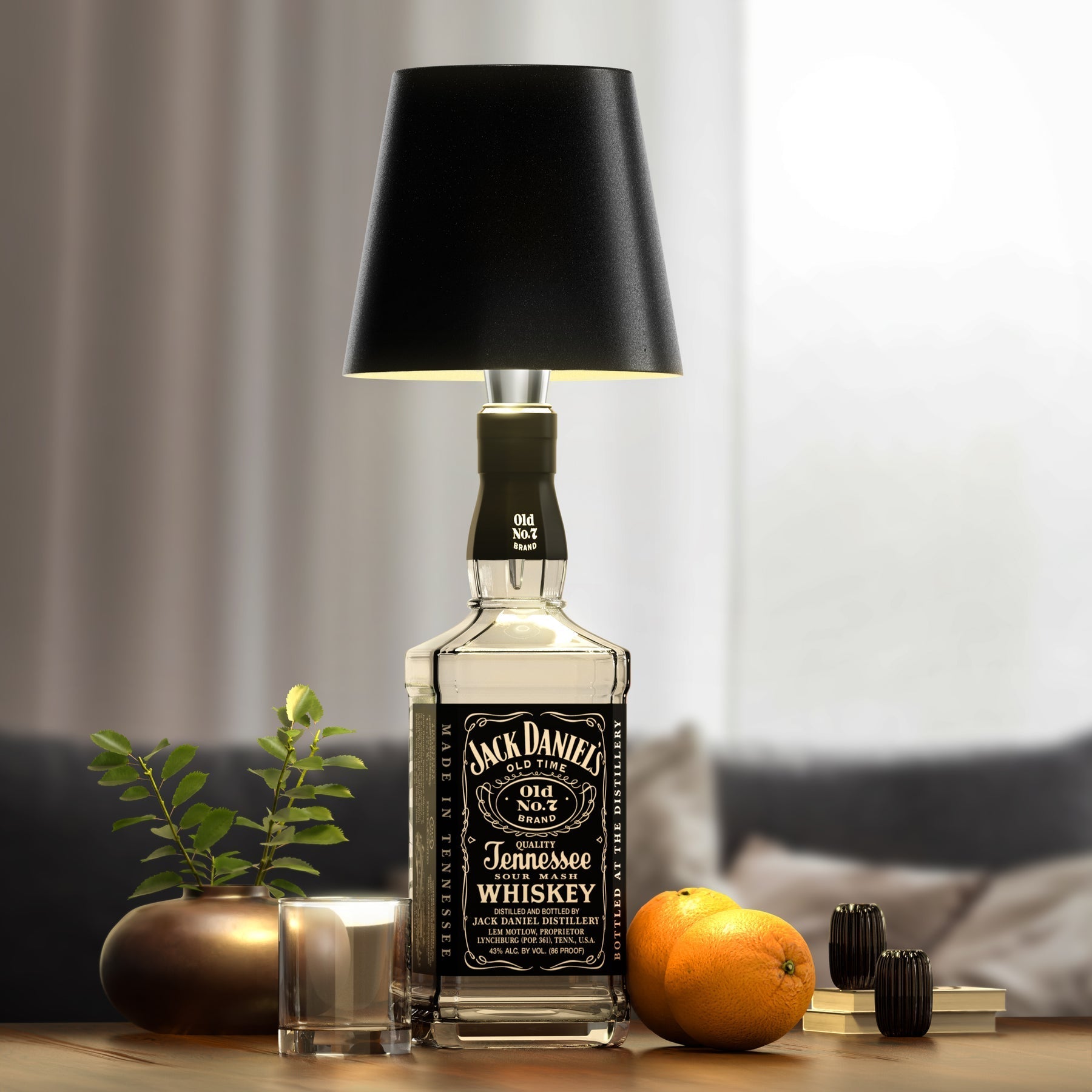Wireless Bottle Lamp - Rechargeable LED Wine Bottle Light with Touch Control